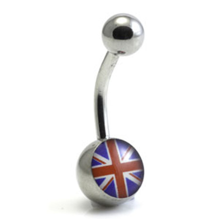 Steel Logo Navel - Union Jack