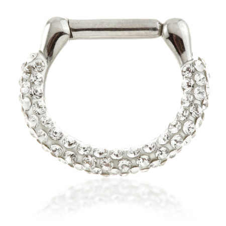 Steel Multi Jewelled Septum Ring