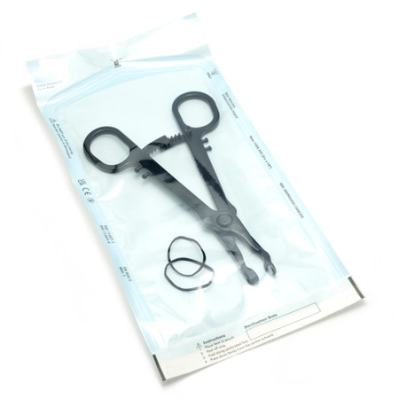 Sterilised Piercing Clamps ECO UNI Universal loose including rubber