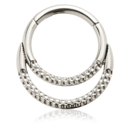 Ti Couture Double Twist Hinged Ring