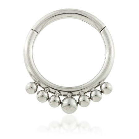 Ti Couture Front Mini Ball Hinged Daith Ring-1.2-10