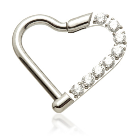 Ti Couture Half Pavé Open Heart Shaped Ring-1.2-8-Left