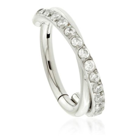 Ti Couture Pavé Side Twist Hinged Ring-1.2-8