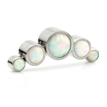 Ti Internal Multi Opal Crescent Attachment