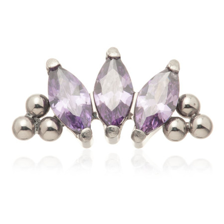 Ti Internal Triple Marquise Beaded Attachment