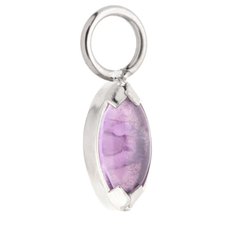 Ti Mini Marquise Amethyst Charm