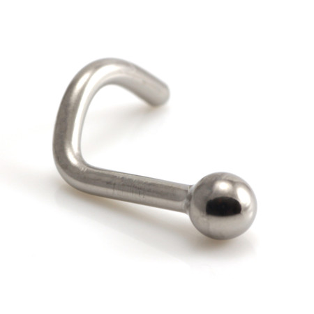 Ti Plain Ball Nose Stud