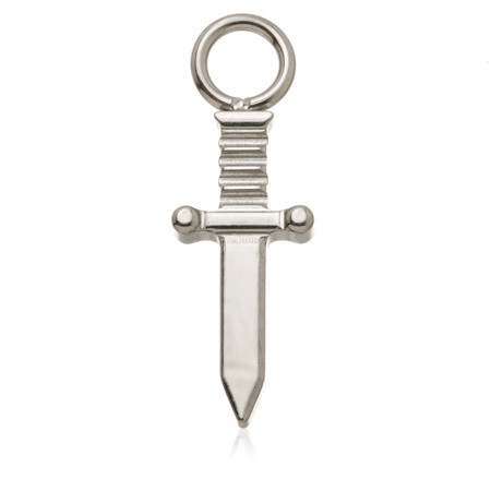 Ti Sword Charm for Hinged Ring