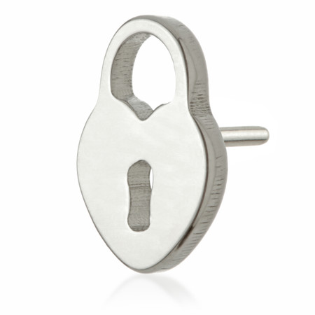 Ti Threadless Heart Lock Attachment