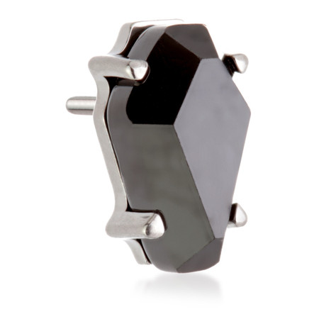 Ti Threadless Jewelled Prong Coffin Attachment Ti Threadless Jewelled Prong Coffin Attachment