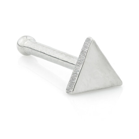 Ti Triangle Straight Nose Stud