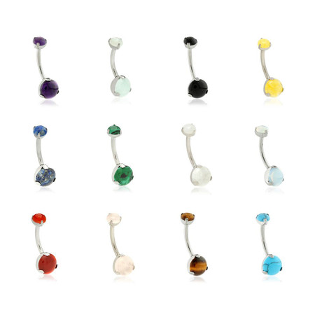 TiC Semi-Precious Navel Bar Bundle - Luxury