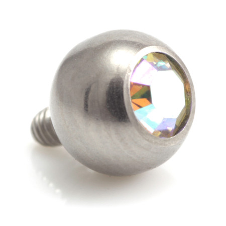 Titanium Internal Thread Gem Ball