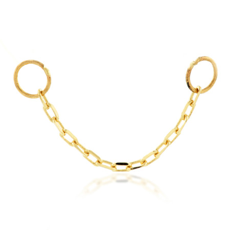 TL - 14ct Gold Hanging Chain Charm-14K-19-Y
