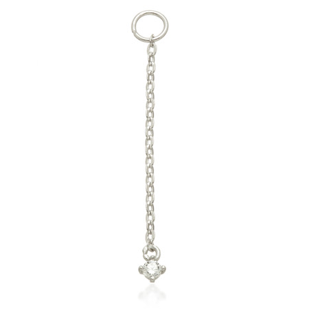 TL - Gold Hanging Gem Chain Charm