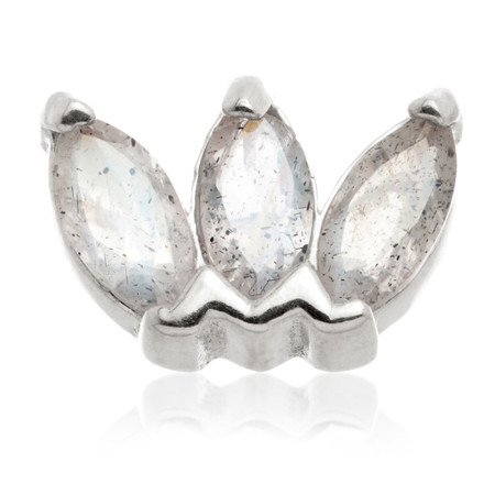 TL - 14ct Gold Internal Triple Marquise Labradorite Attachment TL - 14ct Gold Internal Triple Marquise Labradorite Attachment