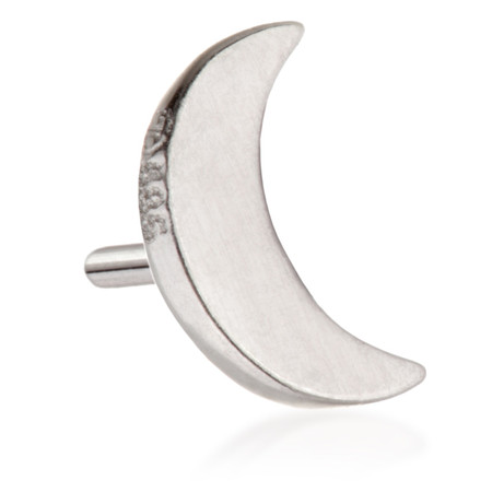 TL - 14ct Threadless Gold Moon Pin Attachment