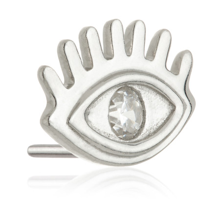 TL - 14ct Threadless All Seeing Eye Single Jewelled Attachment