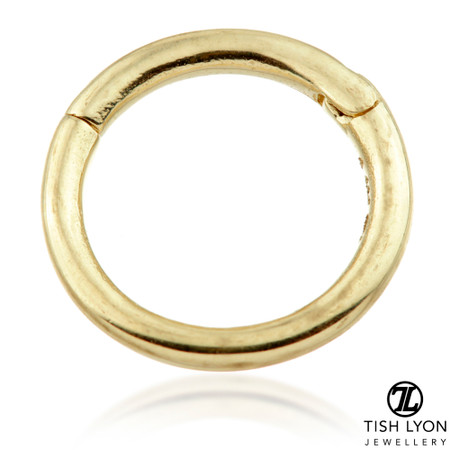 TL - 14K Gold Hinge Plain Segment Ring