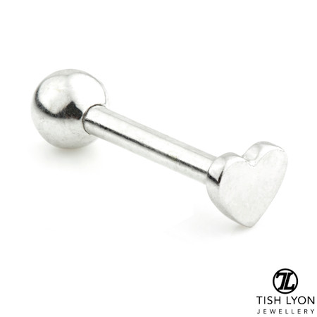 TL - 14K Gold Heart Cartilage Bar