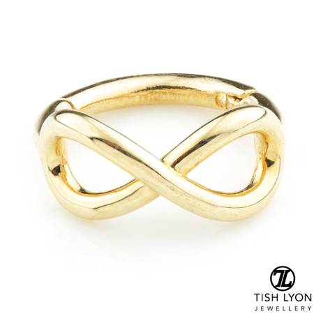 TL - Gold Infinity Hinge Ring
