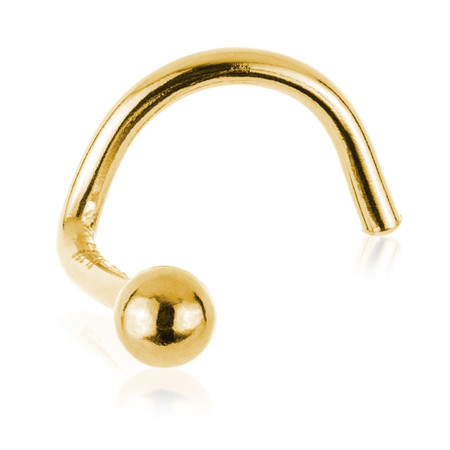 TL - Gold Plain Ball Nose Stud