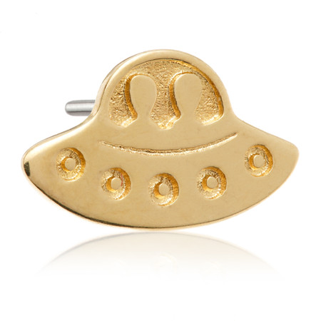 TL Alien Invasion - 14ct Gold Threadless Attachment