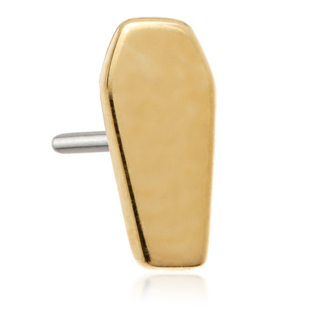 TL Coffin - 14ct Gold Threadless Attachment TL Coffin - 14ct Gold Threadless Attachment