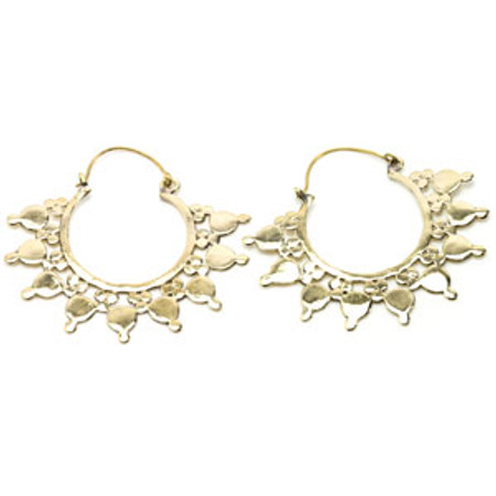 Value Brass Hoop Earrings (Pair)-2