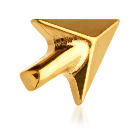 Zircon Gold Ti Internal Arrowhead Attachment