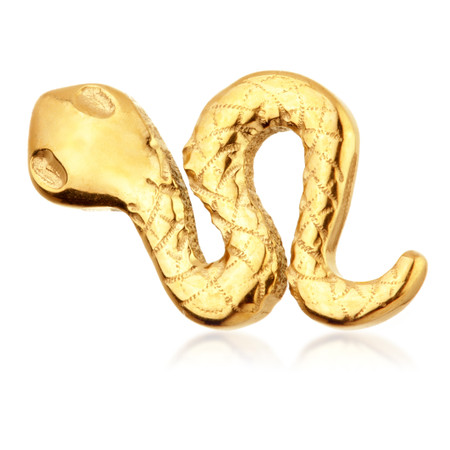 Zircon Gold Ti Internal Embossed Snake Shaped Attachment