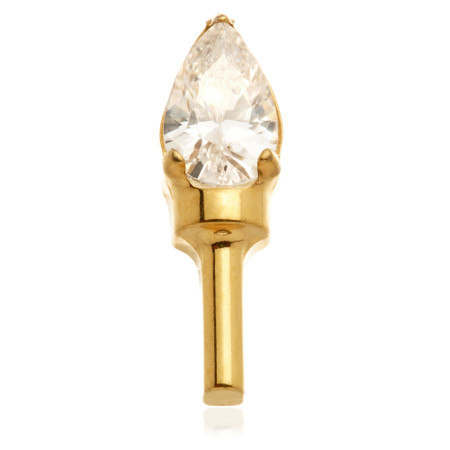 Zircon Gold Ti Internal Gem Spearhead Attachment