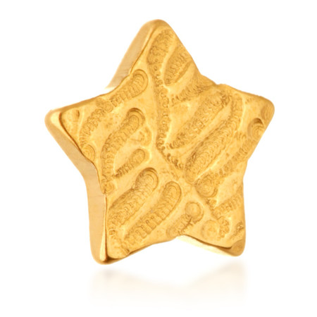 Zircon Gold Ti Internal Rippled Star Attachment