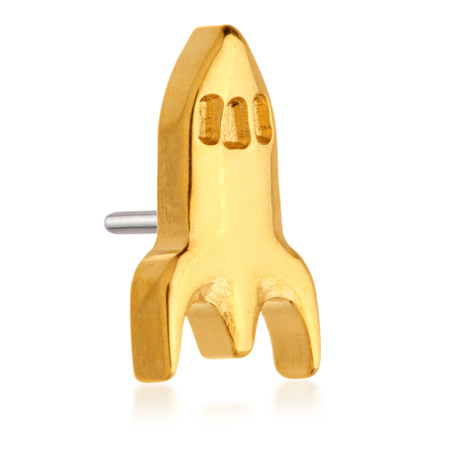 Zircon Gold Ti Threadless Rocket Attachment