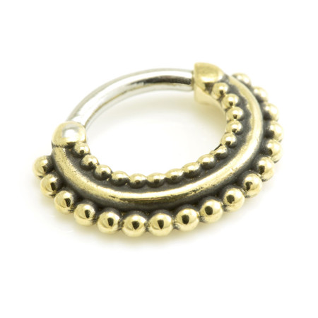 Ornate Brass Septum Ring