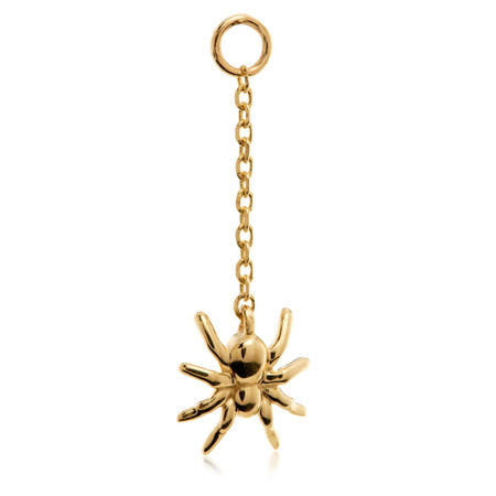 TL Golden Widow with Chain - 14ct Gold Threadless Attachment - Y