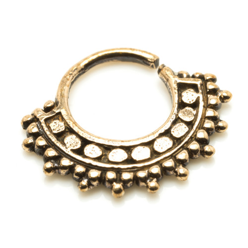 1x Brass Afghan Style Tragus Ring