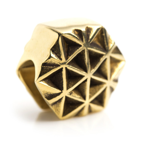 1x Brass Geometric Ear Weight