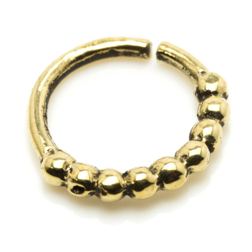 1x Brass Open Nose Ring-1