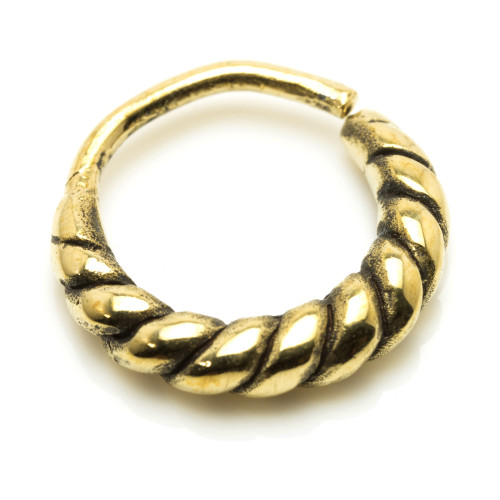 1x Brass Rope Open Ring