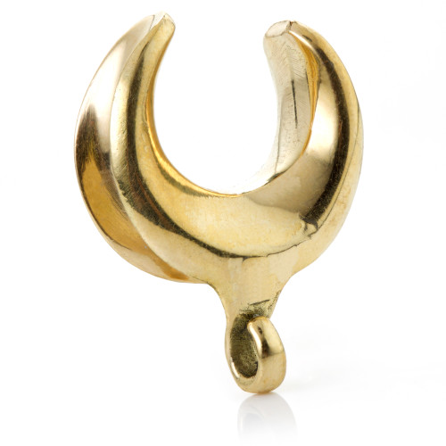 1x Brass Saddle Plug with Hook