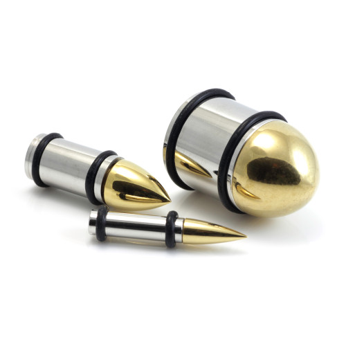 1x Steel and Brass Bullet Plug
