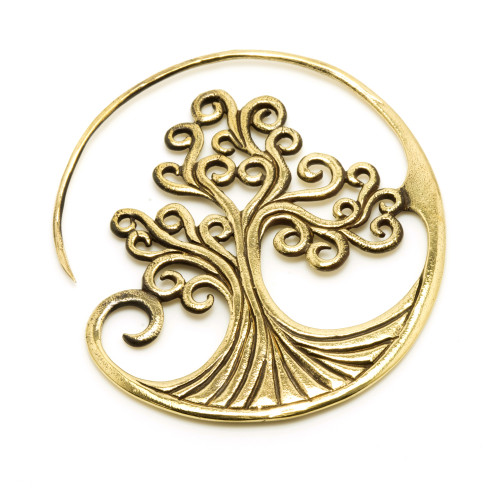 1x Tribal Tree Brass Spiral-1