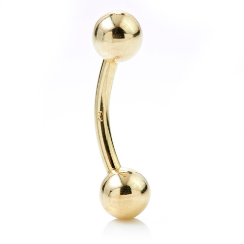 9ct Banana with 4mm Balls