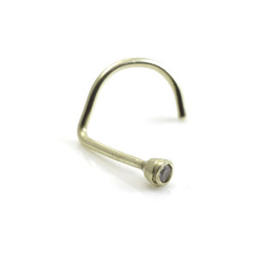 9ct Jewelled Nose Screw