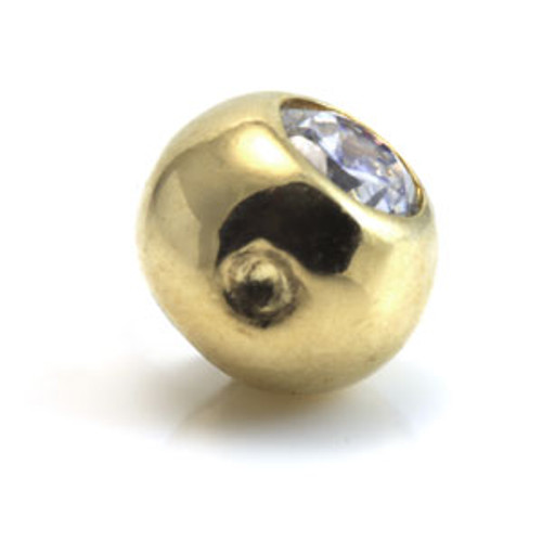 9ct Yellow Gold Jewel Dimp Ball