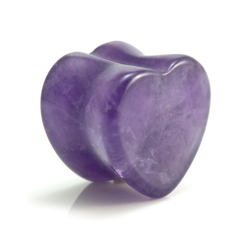 Amethyst Heart Plug (sold individually)