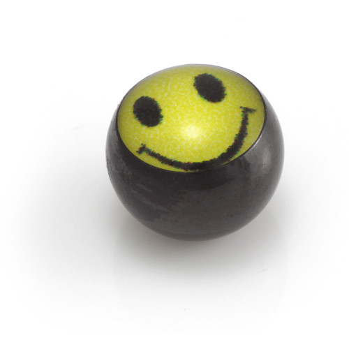 Black Logo Ball - Smiley Face-1.2-3