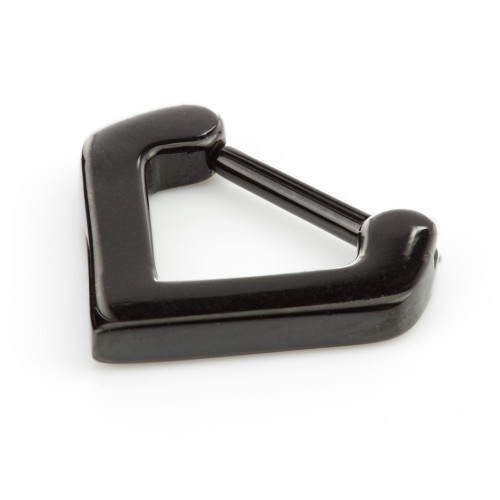 Black Steel Inverted Triangle Septum Ring