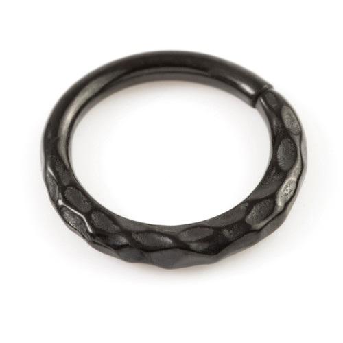 Black Steel Seamless Septum / Ear Ring 10